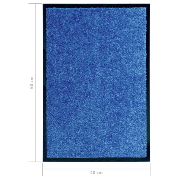vidaXL Rohožka, prateľná, modrá 40x60 cm – Obrázok 6