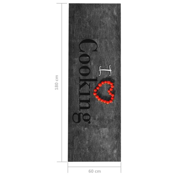 vidaXL Kuchynská rohožka prateľná 60x180 cm Cooking – Obrázok 5