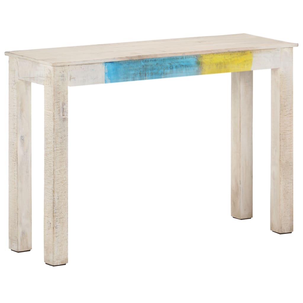 VXL8720286068229_a_en_hd_1.jpg vidaXL Konzolový stolík biely 115x35x77 cm surový mangovníkový masív – Obrázok 1