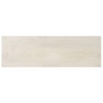 vidaXL Konzolový stolík biely 115x35x77 cm surový mangovníkový masív – Obrázok 3