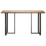 vidaXL Jedálenský stôl 140 cm surové mangovníkové drevo – Obrázok 2