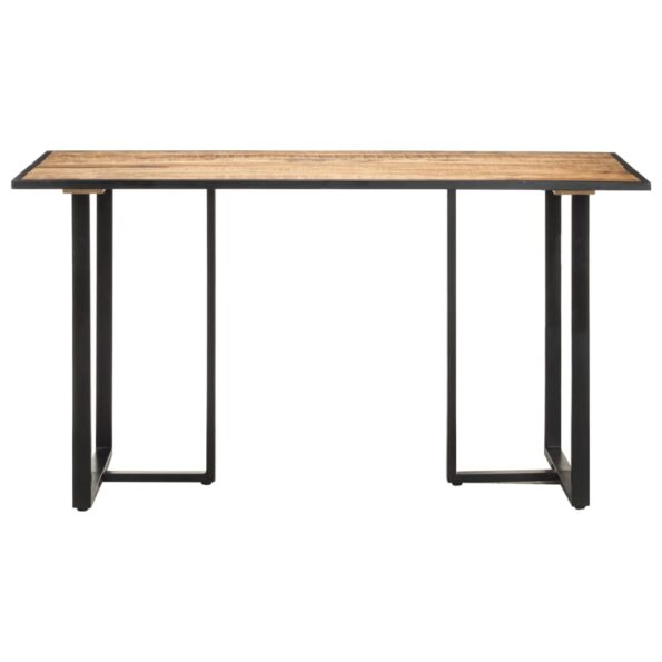 vidaXL Jedálenský stôl 140 cm surové mangovníkové drevo – Obrázok 2