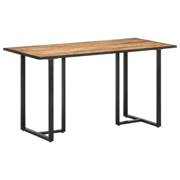 vidaXL Jedálenský stôl 140 cm surové mangovníkové drevo – Obrázok 7
