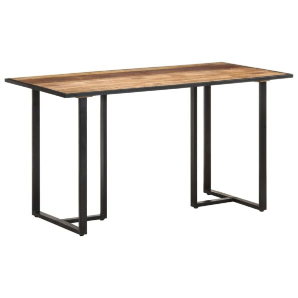 vidaXL Jedálenský stôl 140 cm surové mangovníkové drevo – Obrázok 8