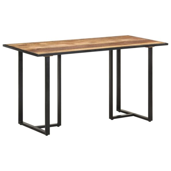vidaXL Jedálenský stôl 140 cm surové mangovníkové drevo – Obrázok 9