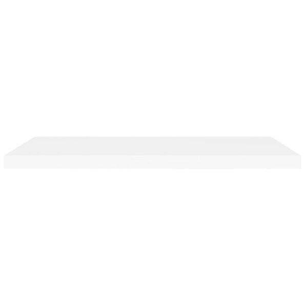 vidaXL Plávajúce nástenné police 2 ks, biele 90x23,5x3,8 cm, MDF – Obrázok 5
