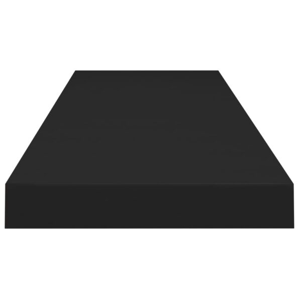 vidaXL Plávajúce nástenné police 2 ks, čierne 90x23,5x3,8 cm, MDF – Obrázok 6