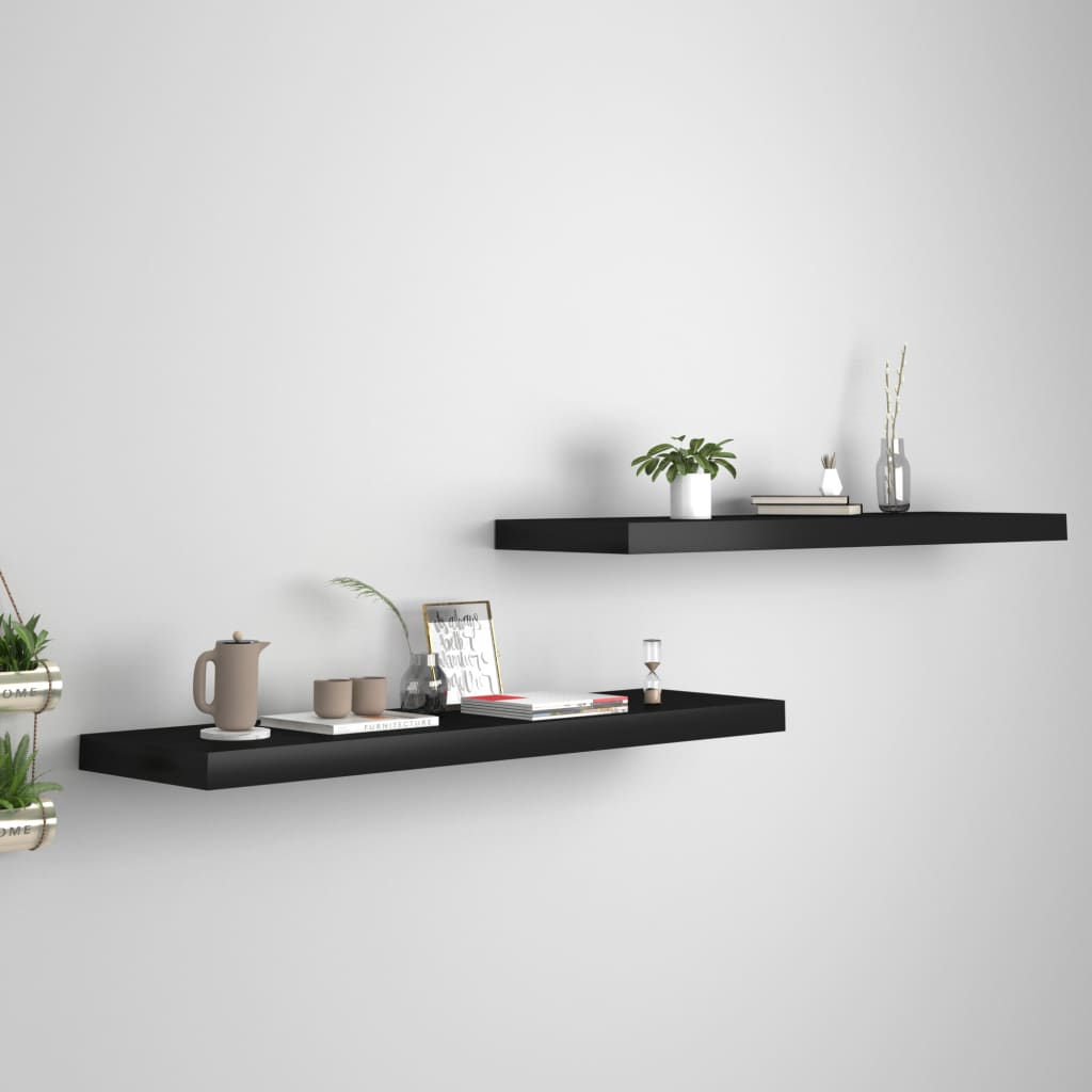 VXL8720286074701_m_en_hd_1.jpg vidaXL Plávajúce nástenné police 2 ks, čierne 90x23,5x3,8 cm, MDF – Obrázok 1