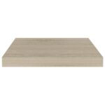 vidaXL Plávajúce nástenné police 4 ks, dubové 40x23x3,8 cm, MDF – Obrázok 5