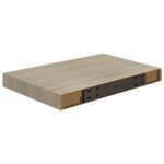 vidaXL Plávajúce nástenné police 4 ks, dubové 40x23x3,8 cm, MDF – Obrázok 8