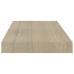 vidaXL Plávajúce nástenné police 2 ks, dubové 50x23x3,8 cm, MDF – Obrázok 6