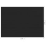 vidaXL Koberec do stanu 250x350 cm čierny – Obrázok 4
