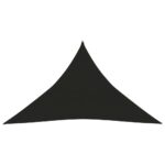 vidaXL Tieniaca plachta 160 g/m² čierna 3,5x3,5x4,9 m HDPE