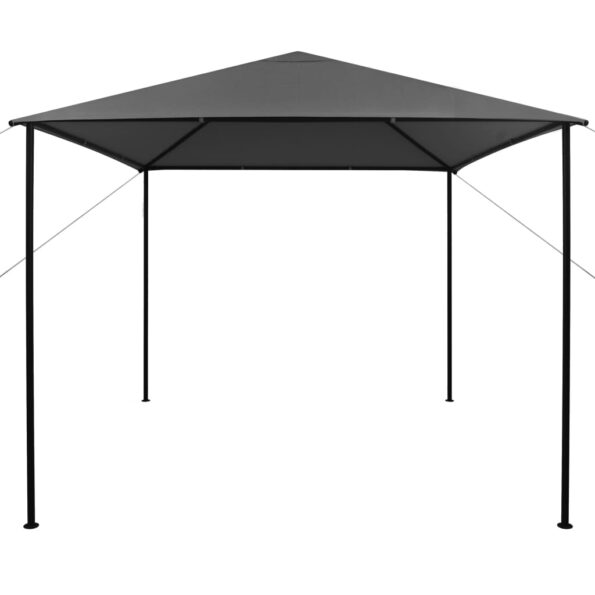 vidaXL Altánok 3x3 m, antracitový, látka a oceľ 180 g/m² – Obrázok 2