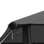 vidaXL Altánok 3x3 m, antracitový, látka a oceľ 180 g/m² – Obrázok 5