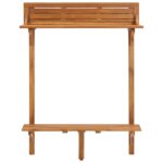 vidaXL Balkónový barový stôl 90x37x122,5 cm akáciový masív – Obrázok 3