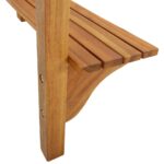 vidaXL Balkónový barový stôl 90x37x122,5 cm akáciový masív – Obrázok 8