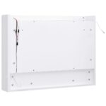 vidaXL LED kúpeľňová zrkadlová skrinka biela 80x15x60 cm MDF – Obrázok 7