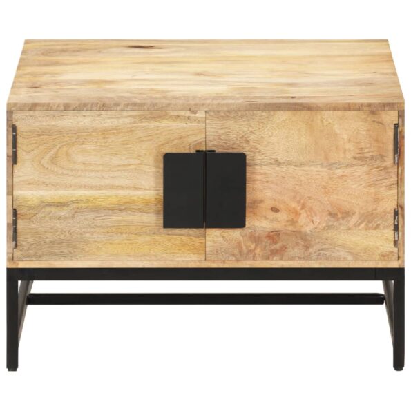 vidaXL Konferenčný stolík 67x67x45 cm, mangový masív – Obrázok 2