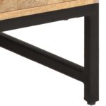 vidaXL Konferenčný stolík 67x67x45 cm, mangový masív – Obrázok 5