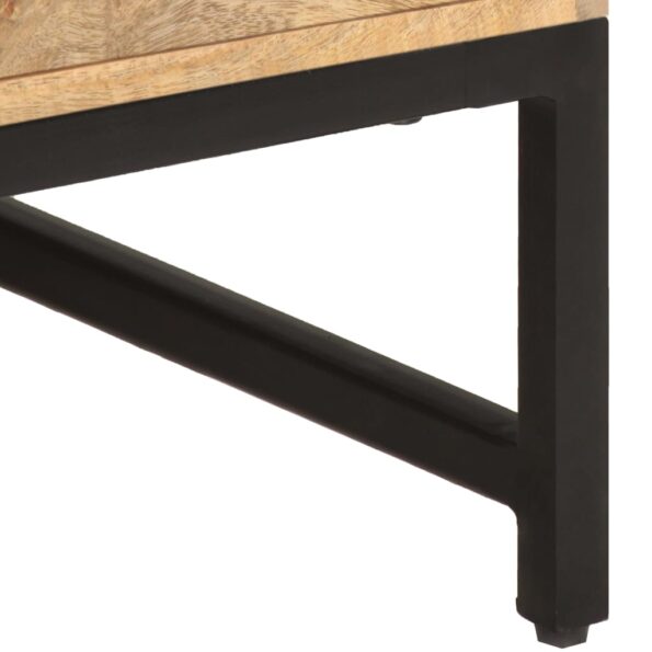 vidaXL Konferenčný stolík 67x67x45 cm, mangový masív – Obrázok 5