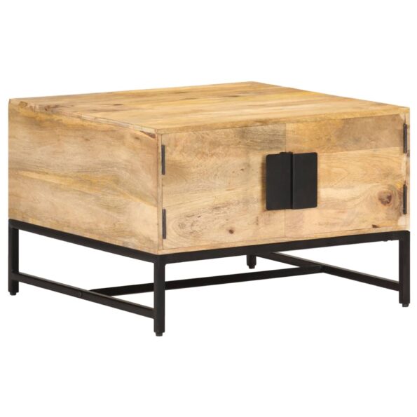 vidaXL Konferenčný stolík 67x67x45 cm, mangový masív – Obrázok 10
