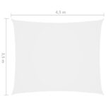 vidaXL Tieniaca plachta, oxford, obdĺžniková 3,5x4,5 m, biela – Obrázok 6
