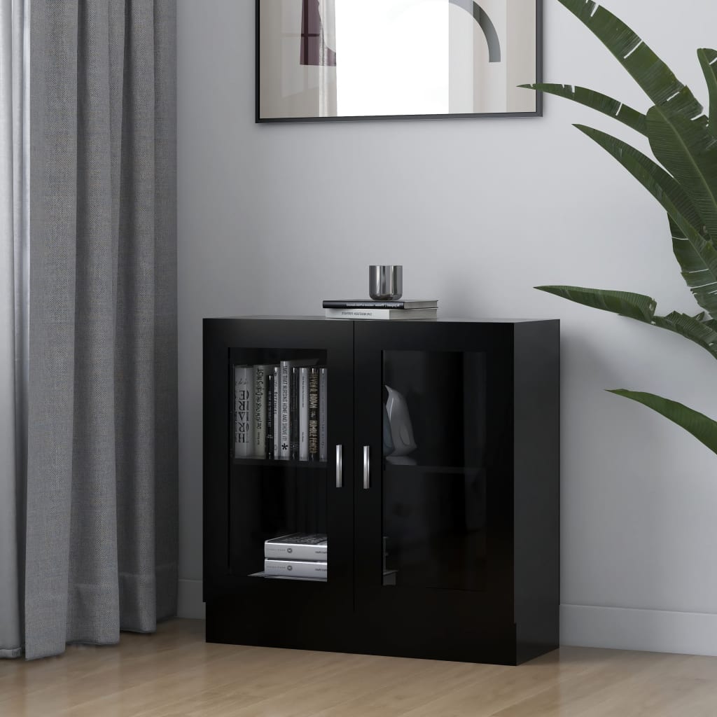 VXL8720286134245_m_en_hd_1.jpg vidaXL Vitrína, čierna 82,5x30,5x80 cm, kompozitné drevo – Obrázok 1