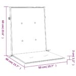 vidaXL Podložky na záhradné stoličky, nízke operadlo 4 ks 100x50x3 cm – Obrázok 9