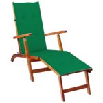 vidaXL Podložka na lehátko zelená (75+105)x50x4 cm – Obrázok 3