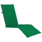 vidaXL Podložka na lehátko zelená (75+105)x50x4 cm – Obrázok 4