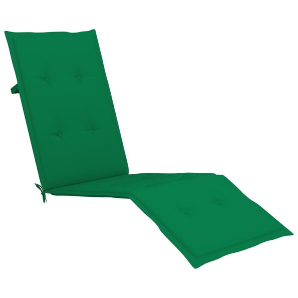vidaXL Podložka na lehátko zelená (75+105)x50x4 cm – Obrázok 4