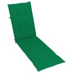 vidaXL Podložka na lehátko zelená (75+105)x50x4 cm – Obrázok 5