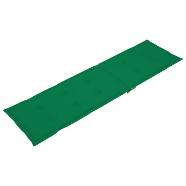 vidaXL Podložka na lehátko zelená (75+105)x50x4 cm – Obrázok 6