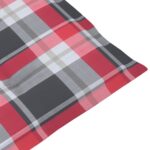 vidaXL Podložka na lehátko červená kockovaný vzor (75+105)x50x4 cm – Obrázok 8