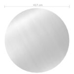 vidaXL Bazénová plachta strieborná 417 cm PE – Obrázok 5