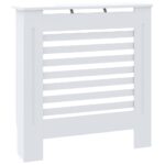 vidaXL Kryt na radiátor biely 78 cm MDF – Obrázok 2