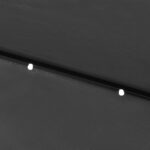 vidaXL Záhradný slnečník s LED, oceľová tyč, antracitový 2x3 m – Obrázok 3
