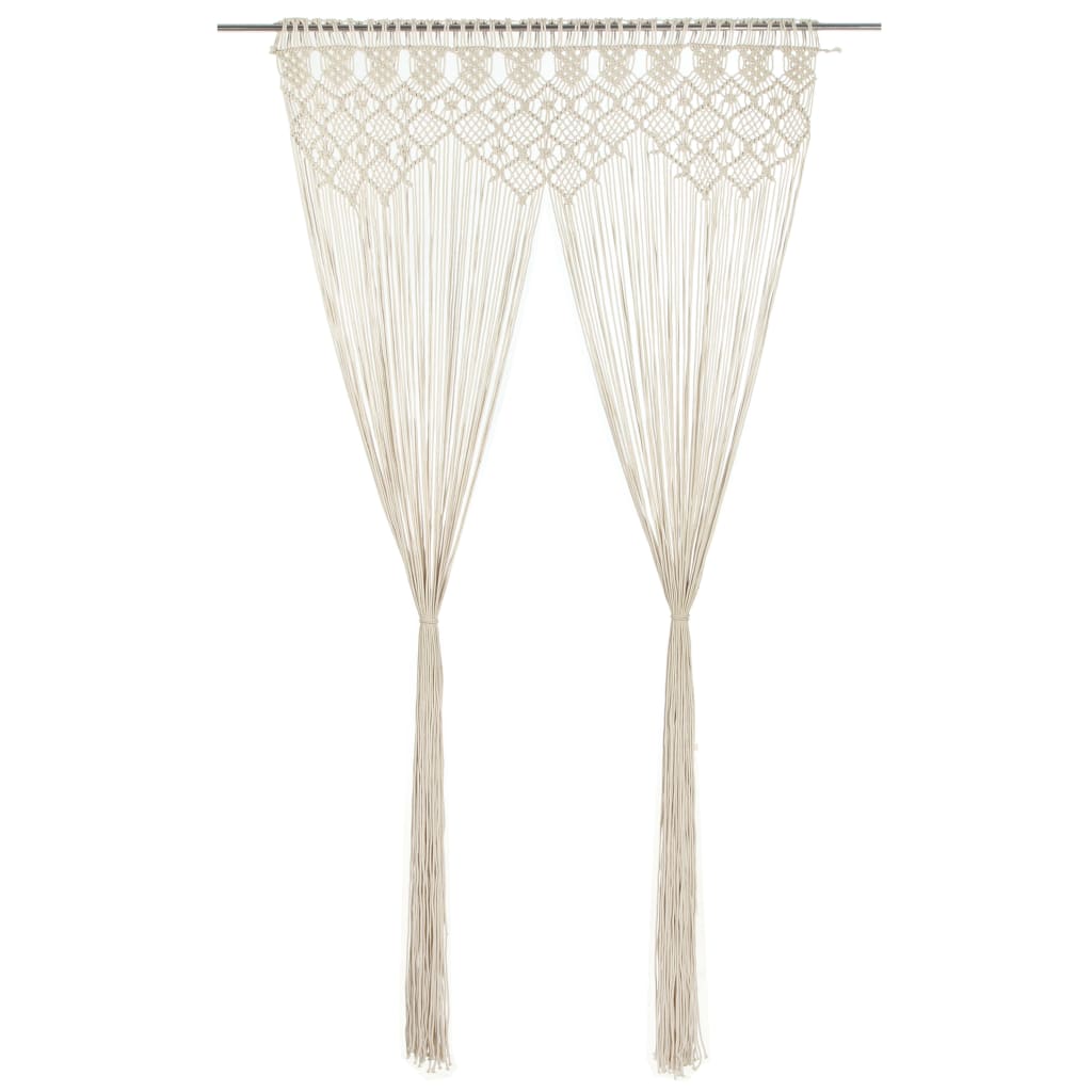VXL8720286180785_a_en_hd_1.jpg vidaXL Záclona macrame 140x240 cm bavlna – Obrázok 1