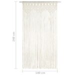 vidaXL Záclona macrame 140x240 cm bavlna – Obrázok 5