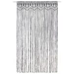 vidaXL Záclona macrame antracitová 140x240 cm bavlna – Obrázok 2