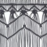 vidaXL Záclona macrame antracitová 140x240 cm bavlna – Obrázok 4