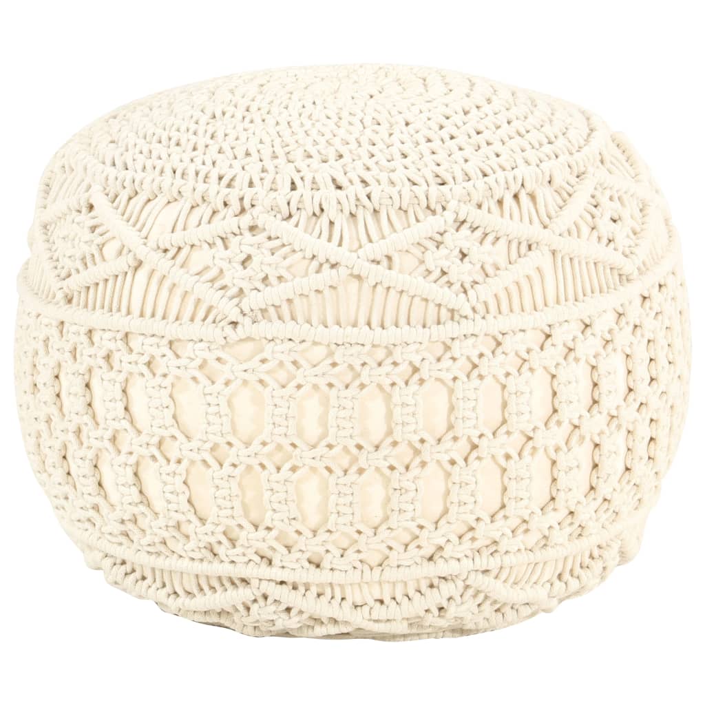 VXL8720286181027_a_en_hd_1.jpg vidaXL Ručne vyrobená taburetka macrame 45x30 cm, bavlna – Obrázok 1