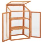 vidaXL Skleník 60x45x100 cm jedľové drevo – Obrázok 4