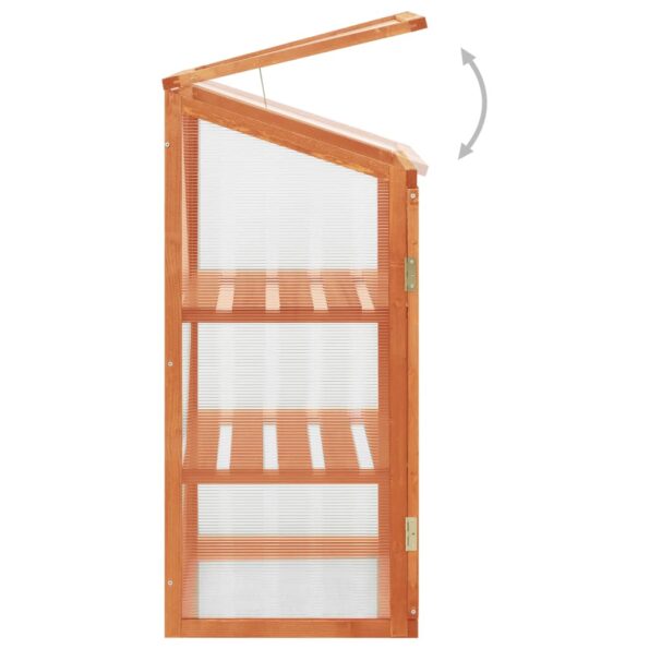 vidaXL Skleník 60x45x100 cm jedľové drevo – Obrázok 6