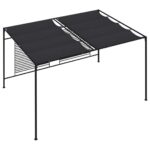 vidaXL Altánok so zaťahovacou strieškou 4x3x2,3 m antracitový 180 g/m² – Obrázok 5