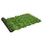 vidaXL Balkónová markíza so zelenými listami 400x100 cm – Obrázok 2