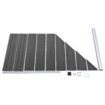 vidaXL Plotový panel WPC 95x(105-180) cm čierny – Obrázok 3