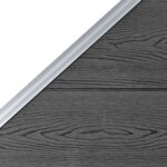 vidaXL Plotový panel WPC 95x(105-180) cm čierny – Obrázok 4