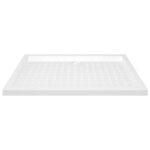 vidaXL Sprchová vanička s protišmykovými výbežkami biela 70x100x4 cm ABS – Obrázok 3